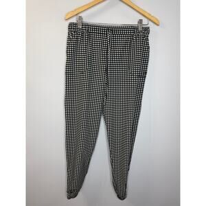 Albion Jetsetters Joggers Pants Gingham Check Plaid Women's M Lightweight Travel